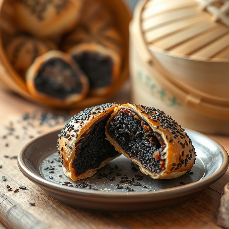 Sesame Mooncake